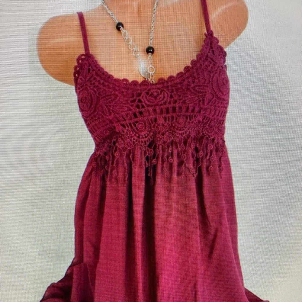 Women’s Loose mini dress swing cami sundress